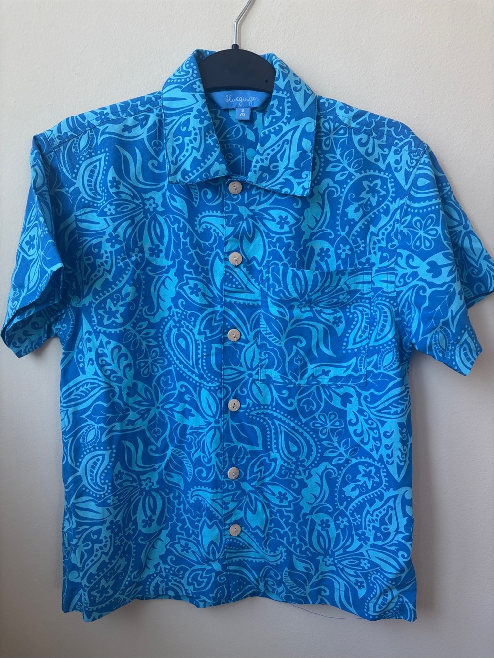 Boys Blue Ginger Hawaiian shirt